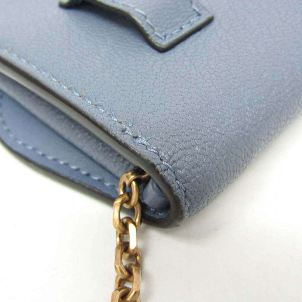 CHRISTIAN DIOR Blue Leather Shoulder Bag - Picture 7 of 15
